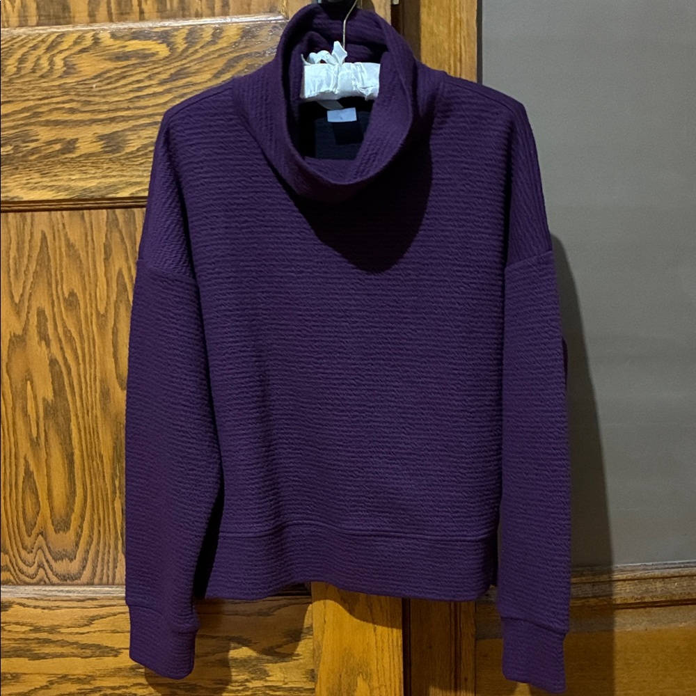CALIA by Carrie Underwood Women's Pullover Sweatshirts in Plum and White